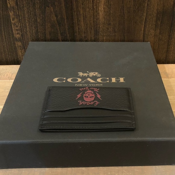 NWT Authentic Coach Slim Card Case - Picture 3 of 4